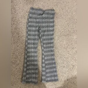 Zara Black and White Checkered Pants